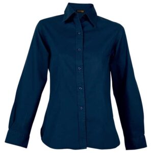 Brushed Cotton Twill Blouse Long Sleeve Ladies