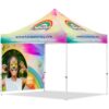 Coated Steel Sublimated Gazebo 3m x 3m – 1 Full-Wall Skin