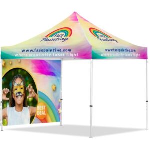 Coated Steel Sublimated Gazebo 3m x 3m – 1 Full-Wall Skin