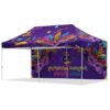 Coated Steel Sublimated Gazebo 6m x 3m – 1 Long Full-Wall Skin