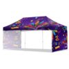 Coated Steel Sublimated Gazebo 6m x 3m – 2 Short Full-Wall Skins