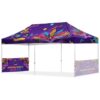 Coated Steel Sublimated Gazebo 6m x 3m – 2 Short Half-Wall Skins