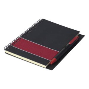 Coloured Stripe Notebook With Pen