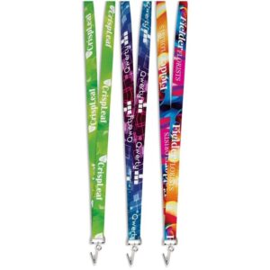 Crocodile Clip Double -Sided Sublimation Petersham Lanyard