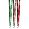 Crocodile Clip Double -Sided Sublimation Satin Lanyard
