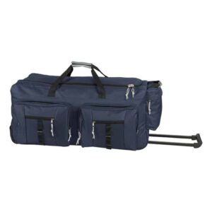 Dual Front Pocket Rolling Travel Duffel