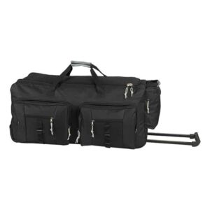 Dual Front Pocket Rolling Travel Duffel