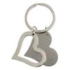 Dual Heart Keyring