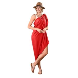 Hawaii Multi -Function Scarf – Sarong – Red