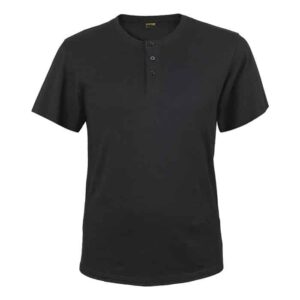 Henley Short Sleeve T-Shirt Mens