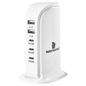 Ind 5 Port P.D + Usb Gan Charger