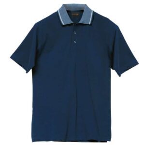 Jacquard Collar Golfer Mens