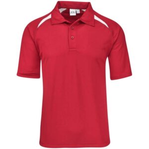 Kids Splice Golf Shirt – Red