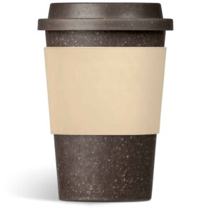 Kooshty Brown Bean Plastic Double-Wall Tumbler – 400ml – Cream