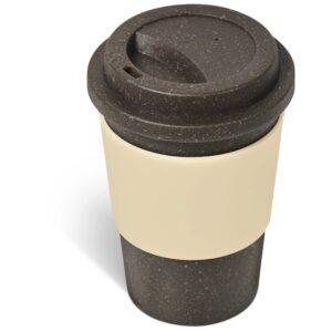 Kooshty Brown Bean Plastic Double-Wall Tumbler – 400ml – Cream
