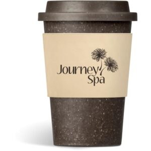 Kooshty Brown Bean Plastic Double-Wall Tumbler – 400ml – Cream