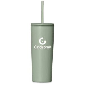 Kooshty Concorde Stainless Steel & Plastic Double-Wall Tumbler & Straw – 720ml