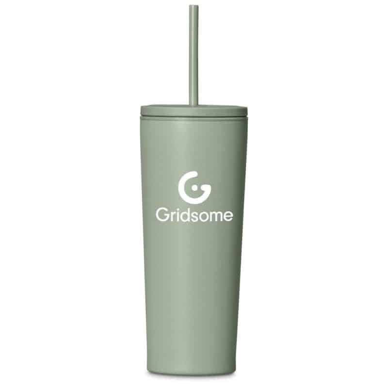 Kooshty Concorde Stainless Steel & Plastic Double-Wall Tumbler & Straw – 720ml