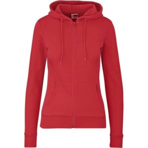 Ladies Bravo Hooded Sweater – Red