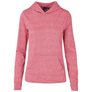 Ladies Fitness Lightweight Hooded Sweater – Red