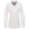 Ladies Long Sleeve Boston Golf Shirt – White