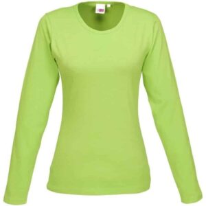 Ladies Long Sleeve Portland T-Shirt – Lime