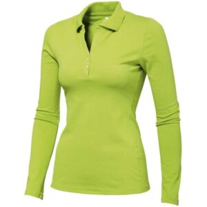 Ladies Long Sleeve Zenith Golf Shirt – Lime