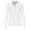 Ladies Long Sleeve Zenith Golf Shirt – White
