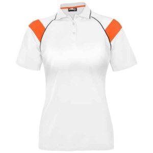 Ladies Score Golf Shirt – Orange