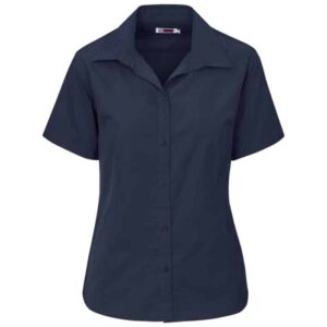 Ladies Short Sleeve Cotton Twill Moderna Shirt