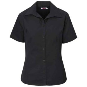 Ladies Short Sleeve Cotton Twill Moderna Shirt