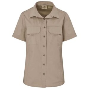 Ladies Short Sleeve Mawenzi Twill Shirt