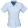 Ladies Short Sleeve Milano Shirt – Light Blue