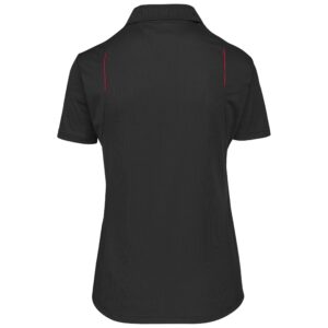 Ladies United Golf Shirt – Black Red