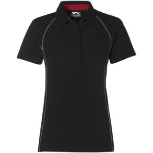 Ladies Victory Golf Shirt – Black