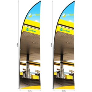 Legend 2m Sublimated Arcfin Flying Banner Skin – Set of 2 (Excludes Hardware)
