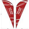 Legend 2m Sublimated Sharkfin Double -Sided Flying Banner Skin (Excludes Hardware)