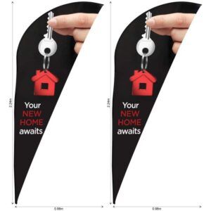 Legend 2m Sublimated Sharkfin Flying Banner Skin – Set of 2 (Excludes Hardware)