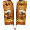 Legend 2M Sublimated Telescopic Double -Sided Flying Banner – 1 complete unit
