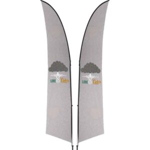 Legend 3M Sublimated Arcfin Double -Sided Flying Banner – 1 complete unit