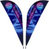 Legend 3M Sublimated Sharkfin Double -Sided Flying Banner – 1 complete unit
