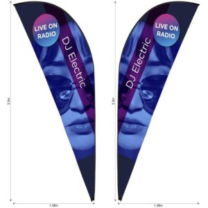 Legend 3m Sublimated Sharkfin Double -Sided Flying Banner Skin (Excludes Hardware)