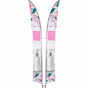 Legend 4M Sublimated Arcfin Double -Sided Flying Banner – 1 complete unit