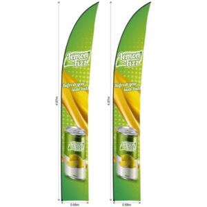 Legend 4m Sublimated Arcfin Flying Banner Skin – Set of 2 (Excludes Hardware)