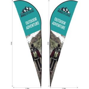 Legend 4m Sublimated Sharkfin Double -Sided Flying Banner Skin (Excludes Hardware)