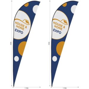 Legend 4m Sublimated Sharkfin Flying Banner Skin – Set of 2 (Excludes Hardware)