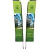 Legend 4M Sublimated Telescopic Double -Sided Flying Banner – 1 complete unit