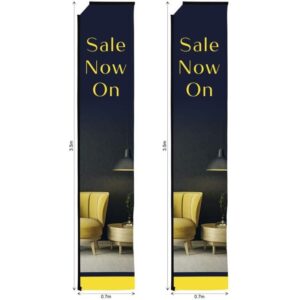 Legend 4m Sublimated Telescopic Flying Banner Skin – Set of 2 (Excludes Hardware)