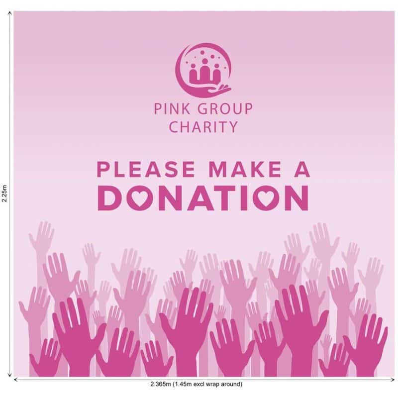 Legend Curved Banner Wall Skin with Wings 2.32m – 2.25m (Excludes Hardware)