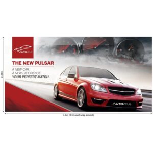 Legend Curved Banner Wall Skin with Wings 4.4m – 2.25m (Excludes Hardware)